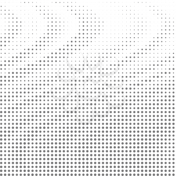 Halftone Pattern. Set of Dots. Dotted Texture on White Background. Overlay Grunge Template. Distress Linear Design. Fade Monochrome Points. Pop-Art Backdrop.