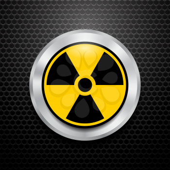Ionizing Radiation Sign. Radioactive contamination symbol. Warning Danger Hazard.