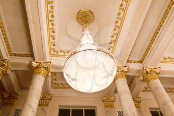 Photo of chandelier in Russian opera and ballet theater