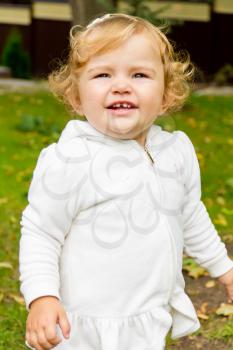 Photo of beautiful cute smiling infant girl