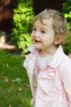 Image of the beautiful cute smiling infant girl