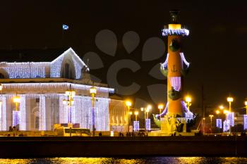Image of night scenery in Sankt Petersburg