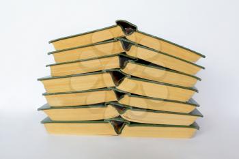 Image of stack old hardcover bound books