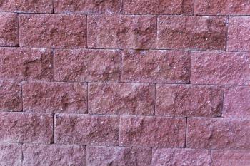 Photo of background dark red brick texture