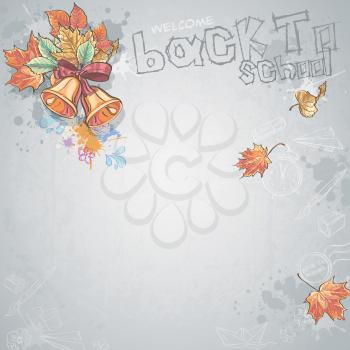 Royalty Free Clipart Image of a Back to School Background