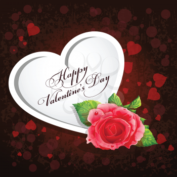 Royalty Free Clipart Image of a Happy Valentine's Day