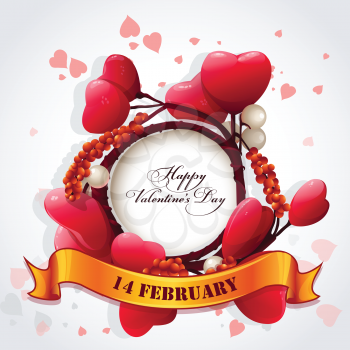 Royalty Free Clipart Image of a Valentine's Day Greeting