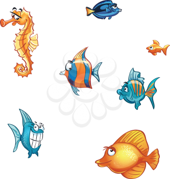 Royalty Free Clipart Image of Fish
