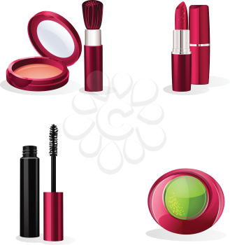 Royalty Free Clipart Image of Cosmetics