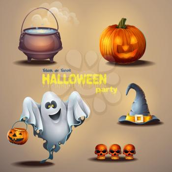 Royalty Free Clipart Image of a Halloween Background