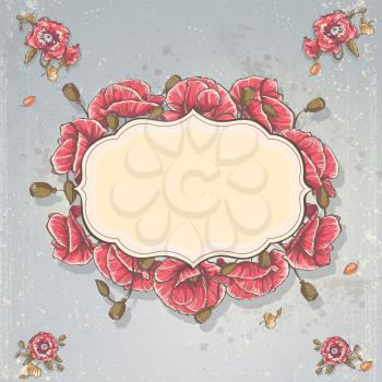 Royalty Free Clipart Image of a Wedding Invitation Background