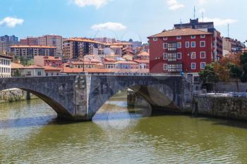 San Anton bridge is an arch bridge in Bilbao, Basque country. Spain