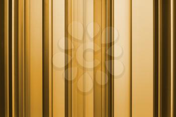 Abstract golden background, metallic texture with shadow and light.