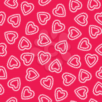Seamless hearts pattern. Design element for wallpapers, web site background, baby shower or wedding invitation, birthday or Valentines Day card, scrapbooking, fabric print etc. 