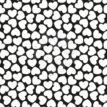 Seamless heart pattern. Valentines day, wedding, baby shower graphic element. Romantic texture. Background with red hearts.
