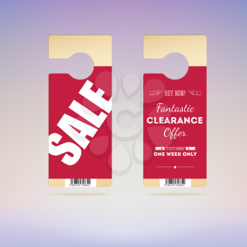 Set of tags with the announcement of the sale and special. Bright advertisement for your business
