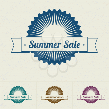 Summer Sale tags, vector illustration for your business and design