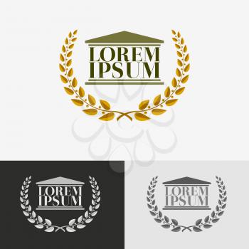 Lawyer logo design template. Creative law logo concept, symbol illustration icon
