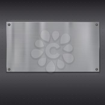 Metal plate over grate texture, vector illustration for your design.