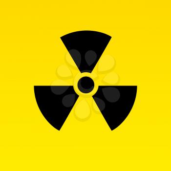 Radiation hazard signs. Vector illustration for your design and presentation.