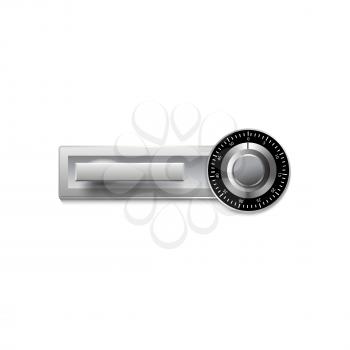Digital lock for safe or door on a white background. Vector illustration for your design