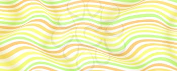 Vector layouts from lines, halftone effect. Wavy striped surface like flag or water. Minimalistic design with bright trendy colors. Twisted backgrounds. Abstract optical pattern from lines.