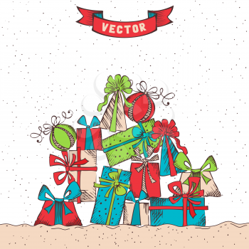 Festive vector background. There is place for your text.