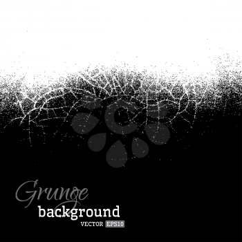 Black and white vector backdrop for your design. There is place for your text.