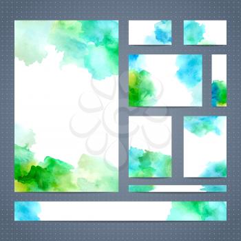 Abstract watercolour design. Vector illustration. There is blank place for your text. 