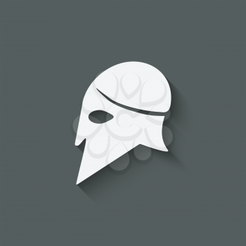 helmet icon symbol - vector illustration. eps 10
