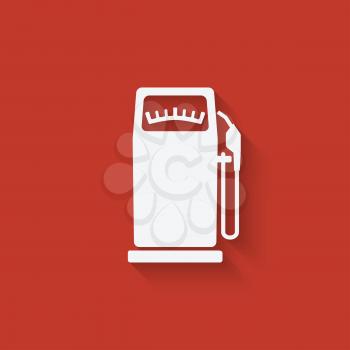 gasoline pump symbol - vector illustration. eps 10