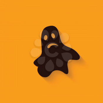 halloween ghost sign - vector illustration. eps 10