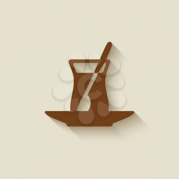 Turkish tea design element - vector illustration. eps 10