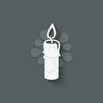 candle design element - vector illustration. eps 10
