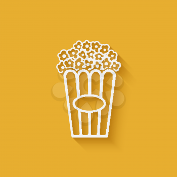 popcorn design element - vector illustration. eps 10