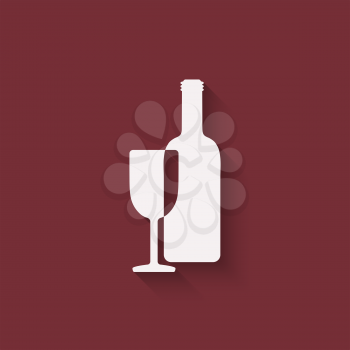 wine menu design element - vector illustration. eps 10