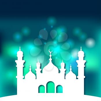 Mosque Islamic background - vector illustration. eps 10