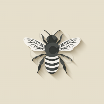 bee insect icons - vector illustration. eps 10
