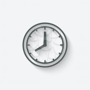 clock face icon - vector illustration. eps 10