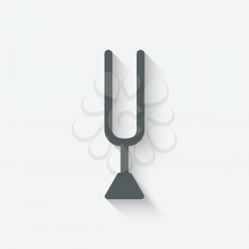tuning fork icon - vector illustration. eps 10