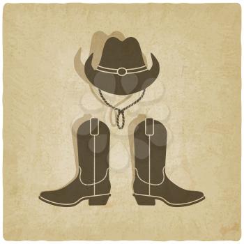 cowboy old background - vector illustration. eps 10