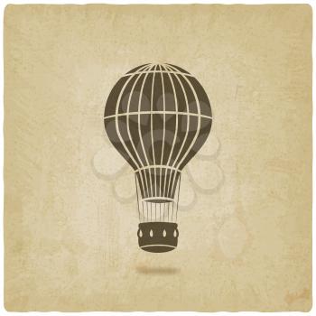 hot air balloon old background- vector illustration. eps 10