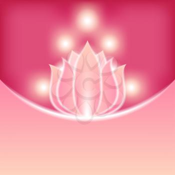 pink flower blurred background - vector illustration. eps 10