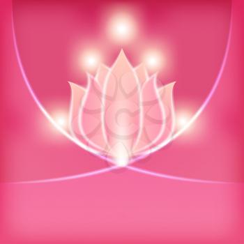 pink flower blurred background - vector illustration. eps 10