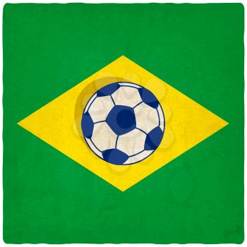 Brazil soccer old background - vector illustration. eps 10