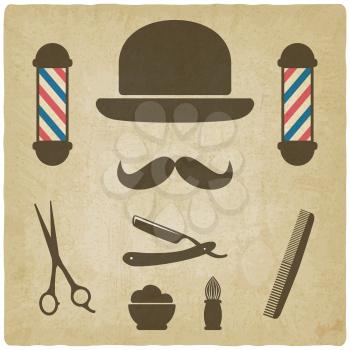 barber old background - vector illustration. eps 10