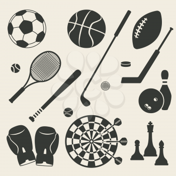 sport icons set - vector illustration. eps 8