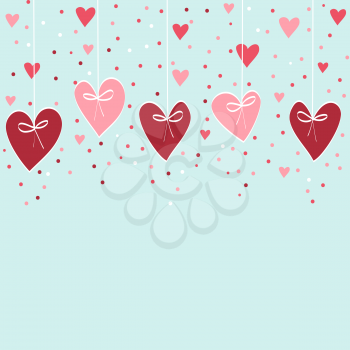 Valentine hand drawing background - vector illustration