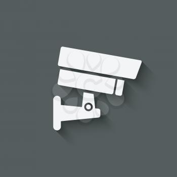 security camera symbol - vector illustration. eps 10