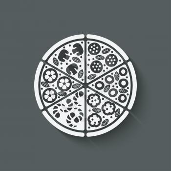pizza design element - vector illustration. eps 10
